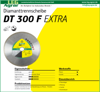 Diamanttrennscheibe-Diamantscheibe-Winkelschleifer-Fliesen-Kacheln-DT300F-230mm