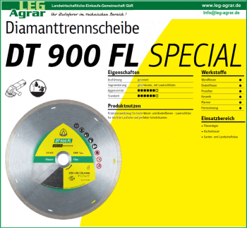 Diamanttrennscheibe-Diamantscheibe-Winkelschleifer-Wandfliesen-Bodenfliesen-Porzellan-Keramik-Marmor-Feinsteinzeug-DT900FL-230mm