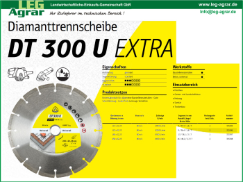 Diamanttrennscheiben-Diamantscheibe-Winkelschleifer-Baustellenmaterialien-Beton-DT300U- Extra-325345-115mm