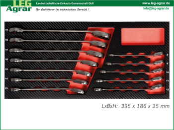 LEG-Einlage-GEARTECH-Ratschenschlüssel-umschaltbar-metrisch-Werkstattwagen-5999-041