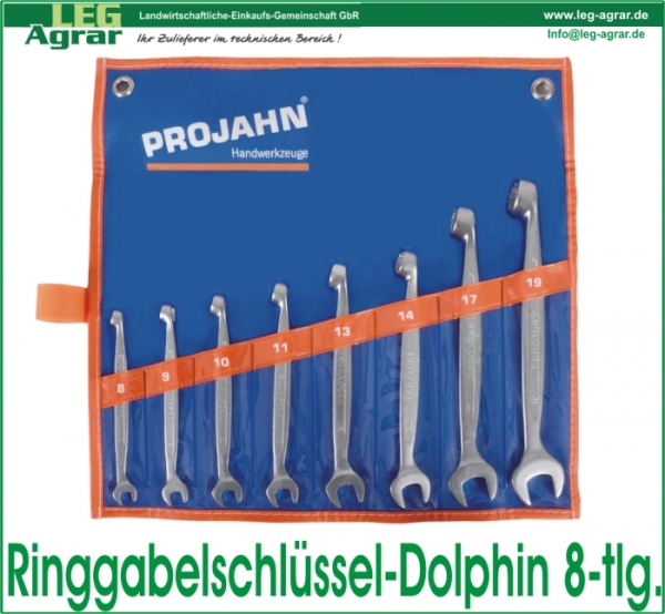 Ringgabelschlüssel-Satz Dolphin  8-tlg.