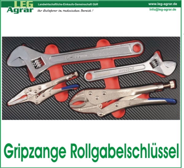 Gripzangen und Rollgabelschlüssel Einlage für Werkstattwagen