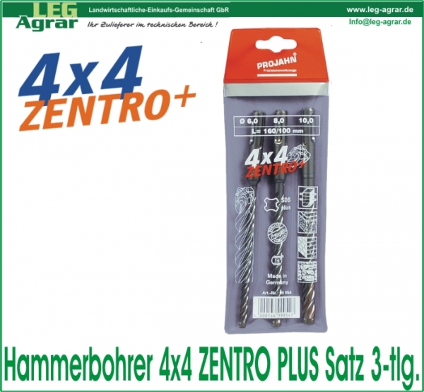 ZENTRO Plus Hammerbohrer-Kassette 3-tlg.