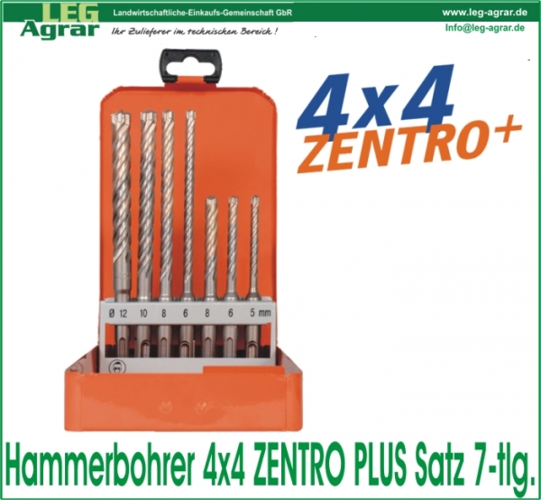 ZENTRO Plus Hammerbohrer-Kassette 7-tlg. in Metallkassette