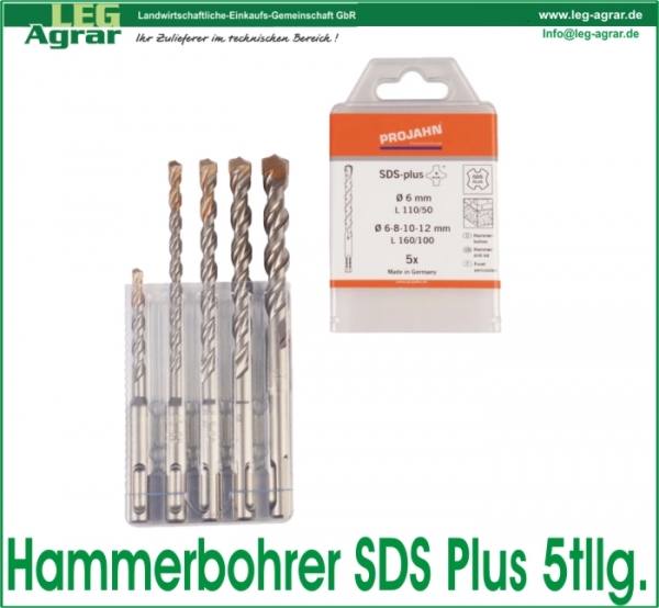 Hammerbohrer 4 PLUS Satz, 5-tlg.