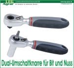 Dual-Umschaltknarre für Bit und Nuss