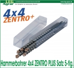 ZENTRO Plus Hammerbohrer-Kassette 5-tlg. in Quadro Pack