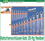 GearTech Ratschenschlüssel-Satz, 20tlg. flexibel