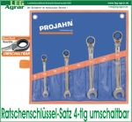 GearTech Ratschenschlüssel-Satz, 4-tlg. umschaltbar