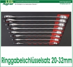 Ringgabelschlüssel 20-32mm Einlage für Werkstattwagen